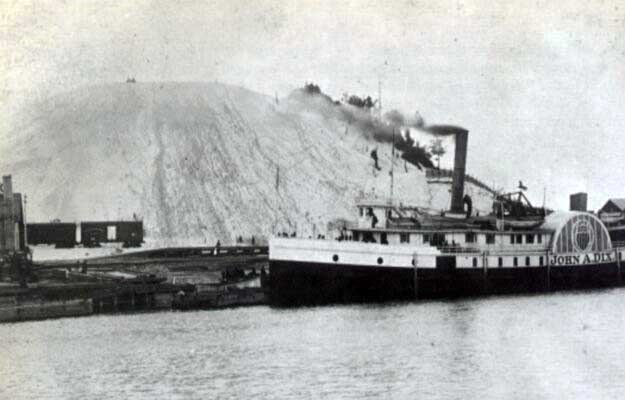 Hoosier slide being mined.