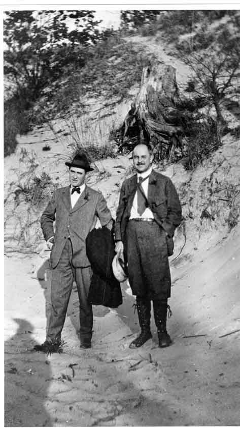 Stephen Mathers (right) and Henry Cowles (left) taking a picture together.
