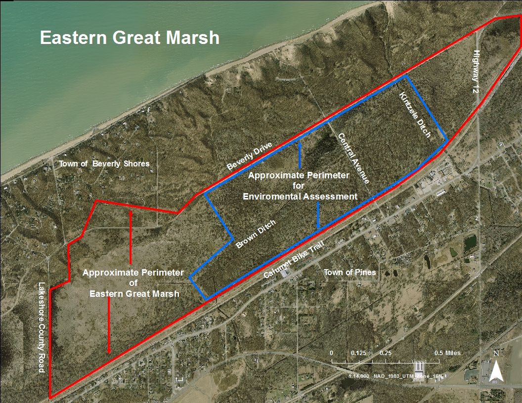 Map of Eastern Great Marsh