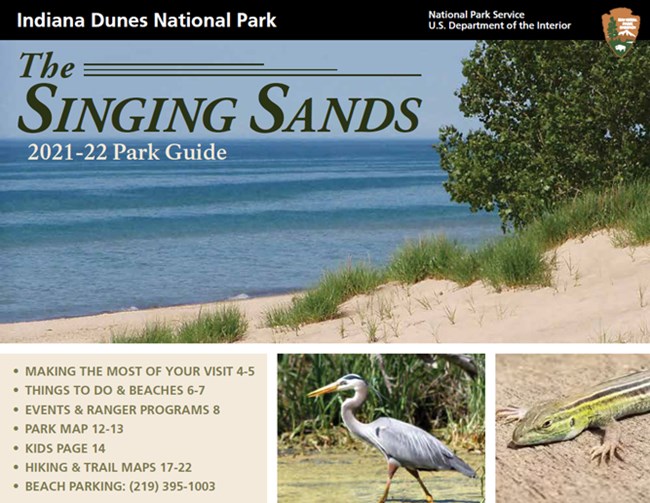 Cover of the 2021 Singing Sands park newspaper