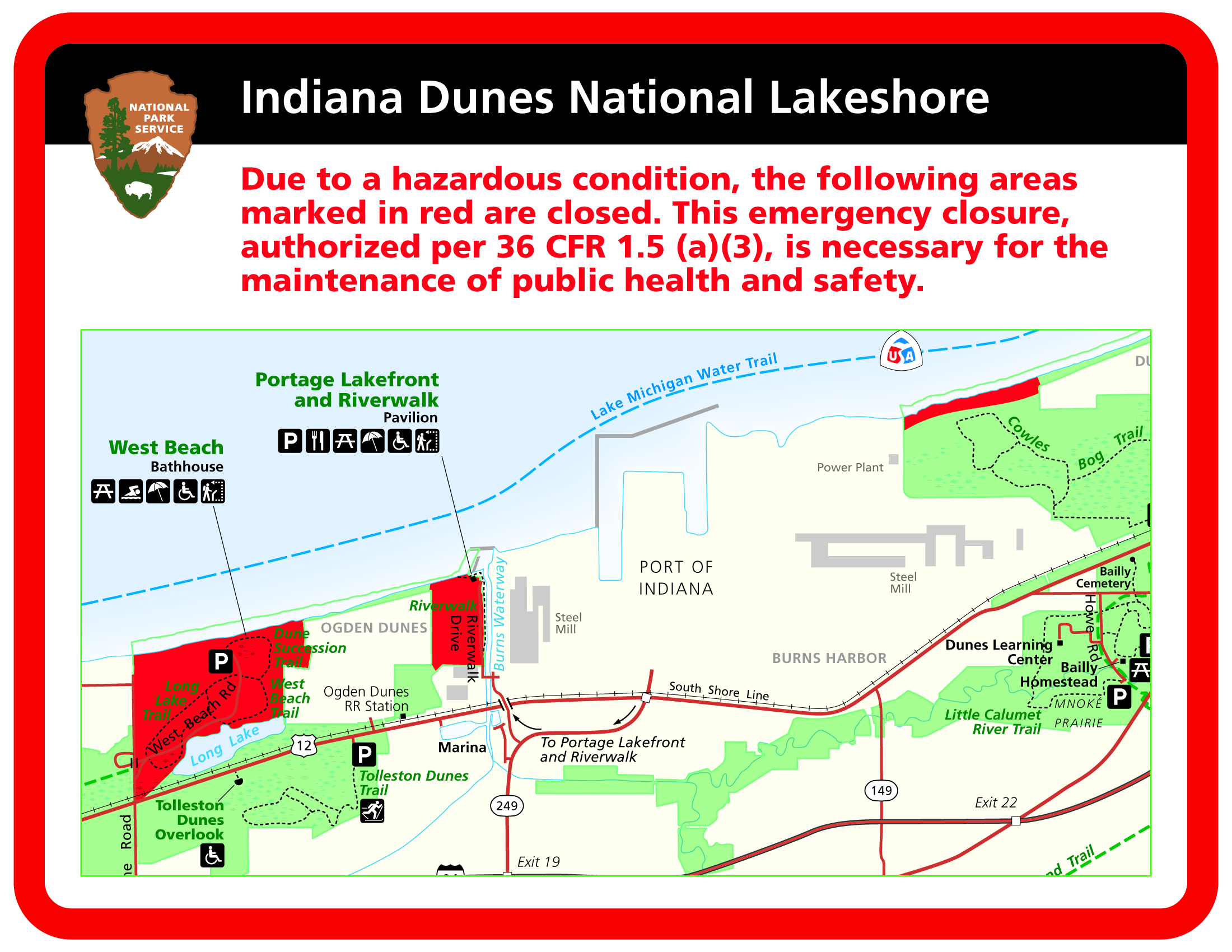 Chemical Spill Beach Closure