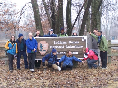 Park Break!2008 participants visit the Inland Marsh site within Indiana Dunes National Lakeshore