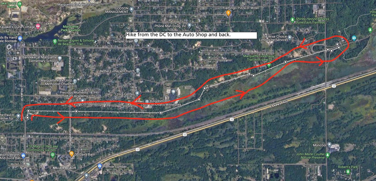 1966 Hiking Challenge Marquette Trail Overview