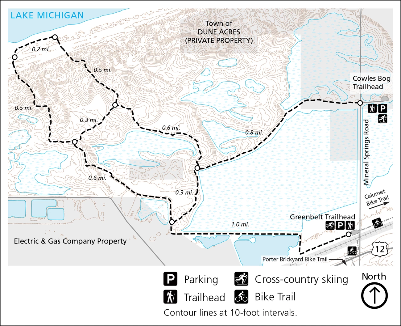 Cowles Bog Trail Map Cowles Bog Trail Map