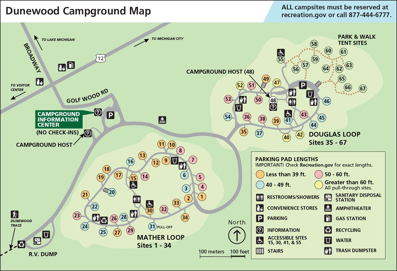 Dunewood Campground Map