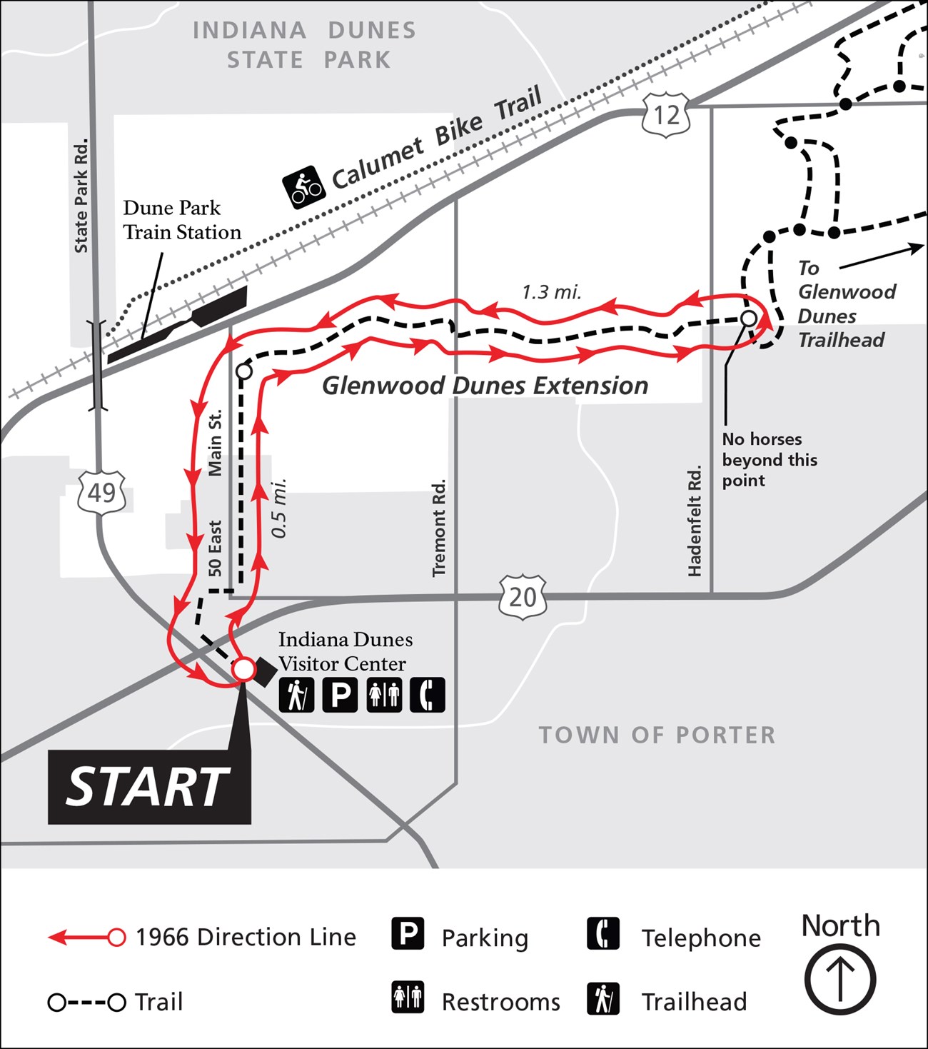 Glenwood Dunes Extension 1966 Map