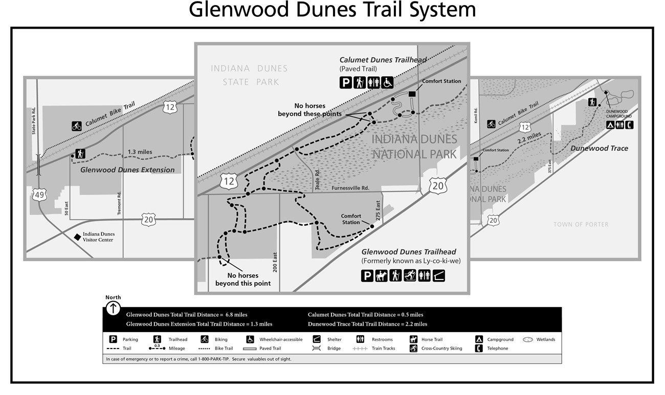 Glenwood Dunes Trail Map