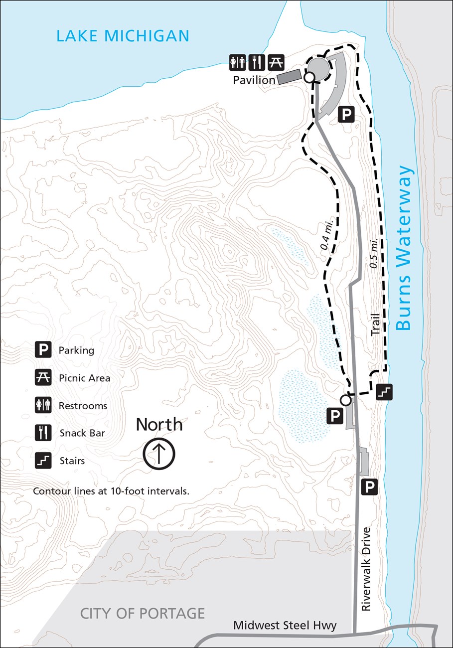 Portage Lakefront and Riverwalk Trail