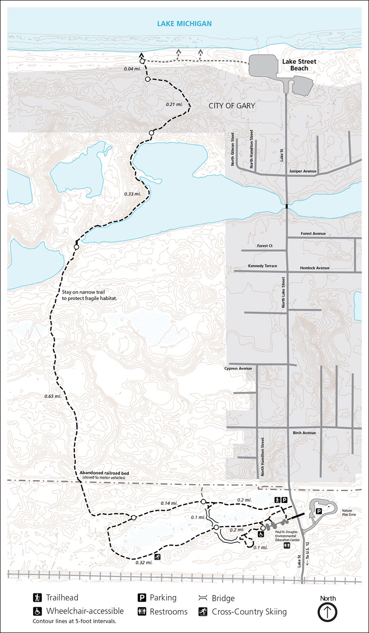 Paul H Douglas Trail Map