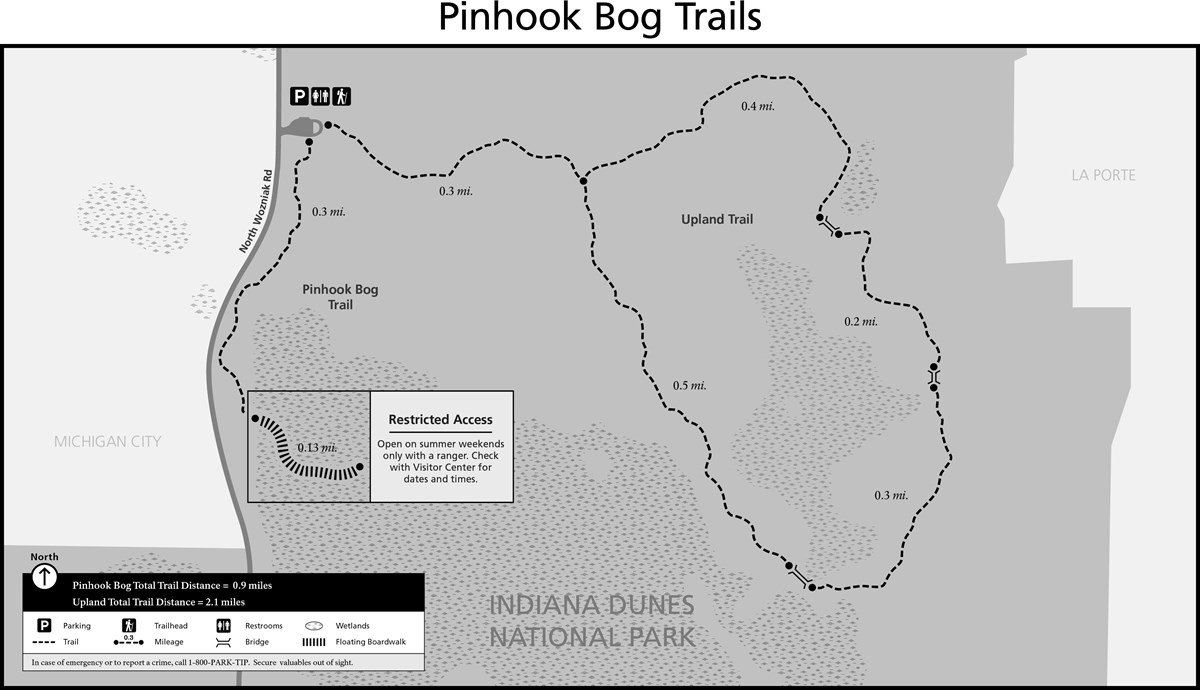 Pinhook Bog Trail Map