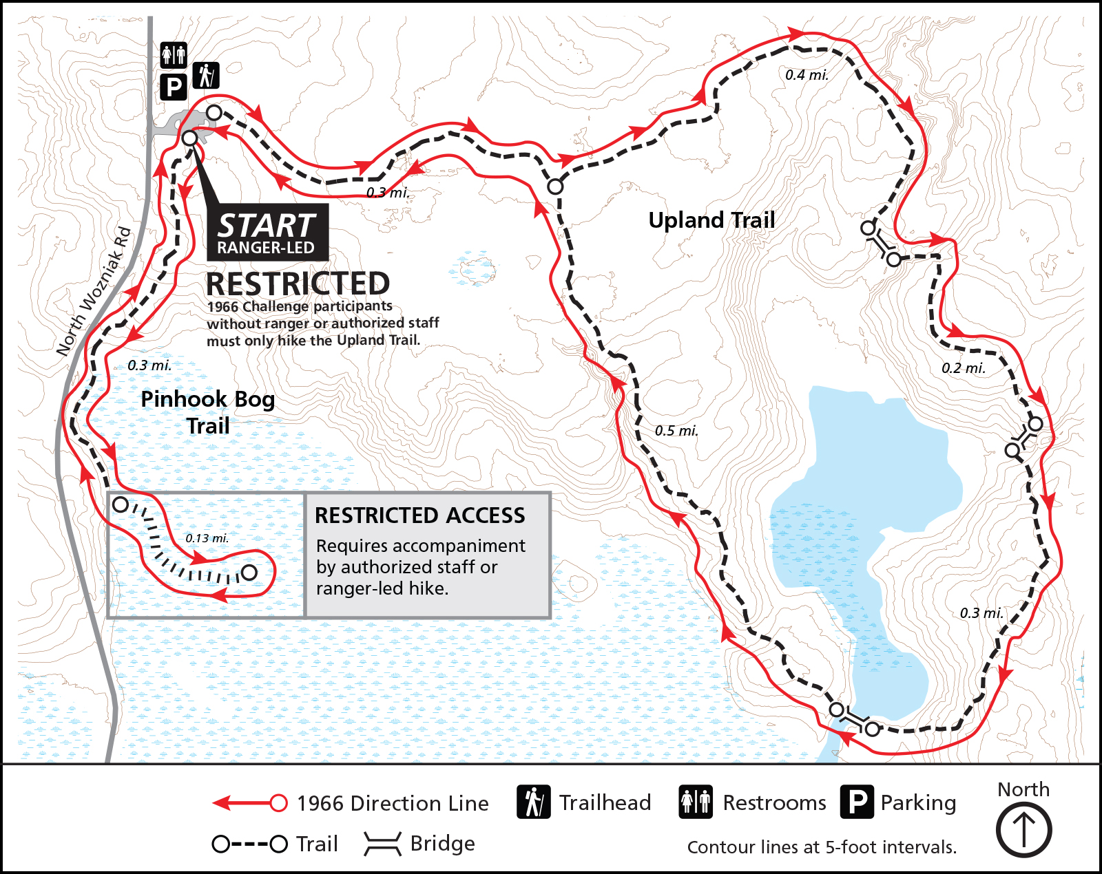 1966 Hiking Challenge Pinhook Bog Indiana Dunes National Park (U.S