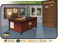 A view of the customizable Ranger Station available to WebRangers