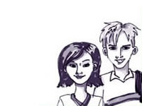 Two teenagers