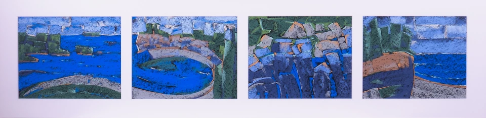 "Superior Impressions" ISRO AIR Nelson '08 Artist's painting, series of four images