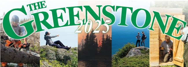 A graphic of six images with the words "The Greenstone 2025" overlayed.