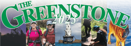 The banner of the 2023 issue of the Greenstone newspaper.