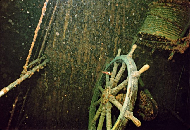 underwater view of the Kamloops wheel