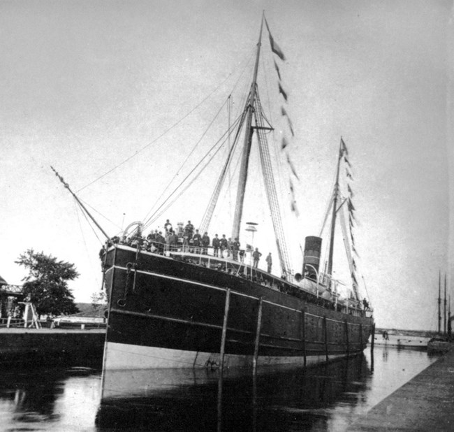 SS Algoma resting in the Soo Locks