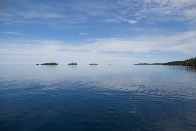 lt= A calm day on Lake Superior.