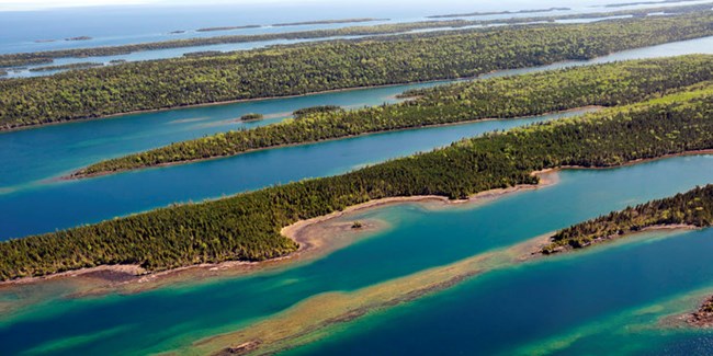 Aerial view of Locke Point.