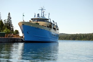 Ranger III docked at Mott Island.
