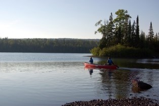 Visitors canoeing Visitors canoeing
