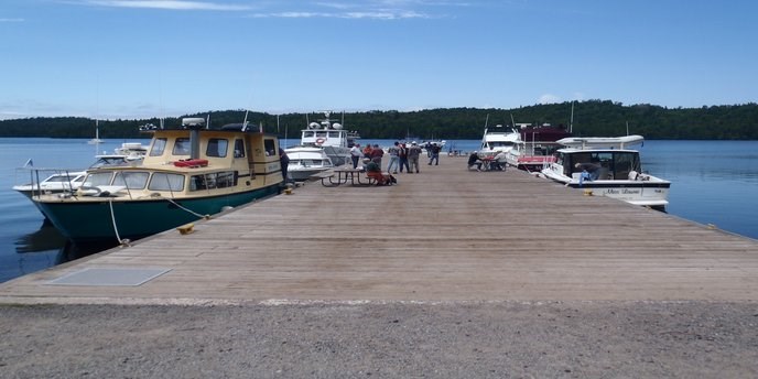 Boats at the Windigo dock. Boats at the Windigo dock.