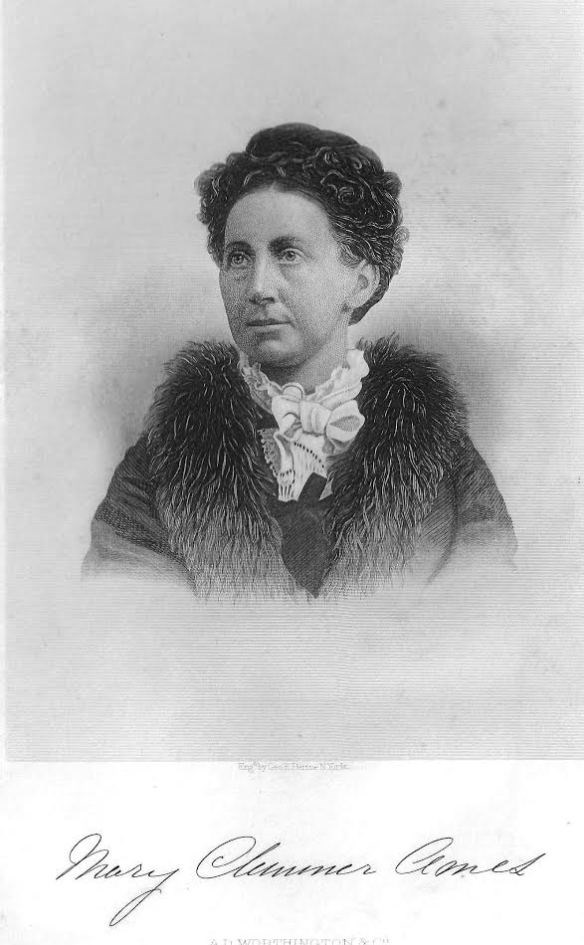 maryclemmerames a drawing of a woman with curly dark hair