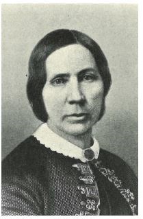 black and white photo of a lady with dark hair