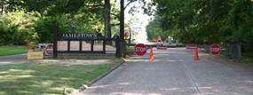 Closed Entrance Gate