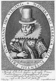 pocahontas_Simon van de Passe engraving