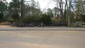 Historic Jamestowne picnic area east of the Visitor Center