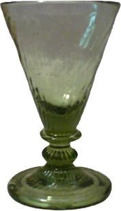 Green colored Wine Glass, C.1670