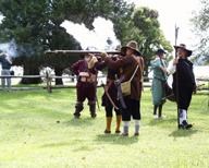 St Maries Citty Milita musket demonstration