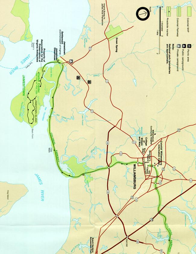 Maps Historic Jamestowne Part Of Colonial National