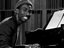 man playing piano