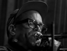 Man playing trombone