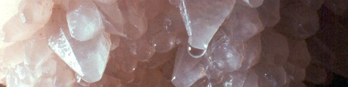 Dogtooth spar calcite crystals, common cave decorations in Jewel Cave. Dogtooth spar calcite crystals, common cave decorations in Jewel Cave.