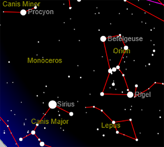 Orion map 6x6 star map