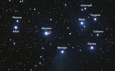 The Seven Sisters Star Map