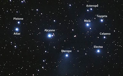 Seven Sisters The Seven Sisters Star Map