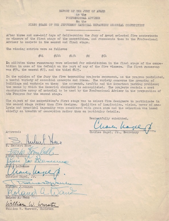 The jury's report The piece of paper containing the jury's report