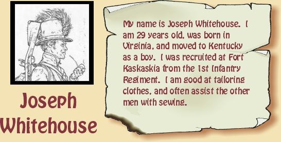 Drawing of Joseph Whitehouse. Drawing of Joseph Whitehouse.