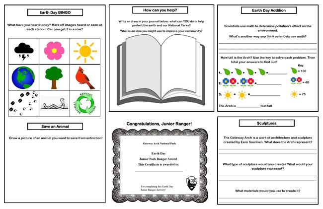 Earth Day Junior Ranger Booklet Page 2