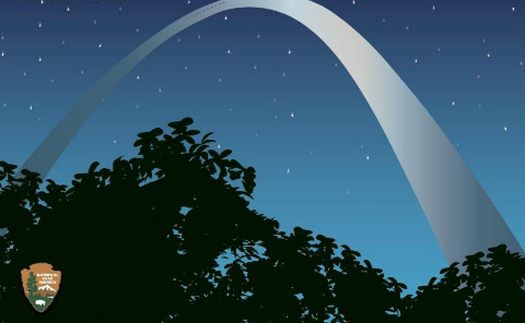 Skyranger Arch Arch at night with stars