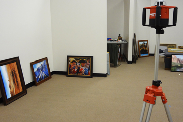 Preparing the gallery to hang Paint the Parks Preparing the gallery to hang Paint the Parks
