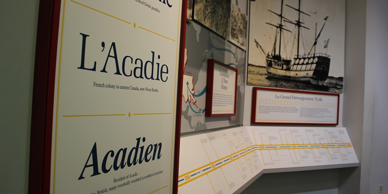 Exhibit display of a timeline