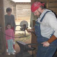 Blacksmith demonstration Blacksmith demonstration