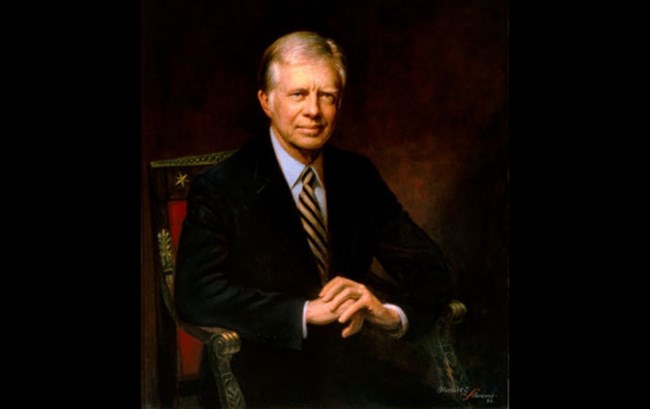 Official White House portrait of Jimmy Carter