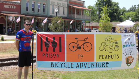 Ian Pierson, a member of the JCNHS staff is ready to ride!